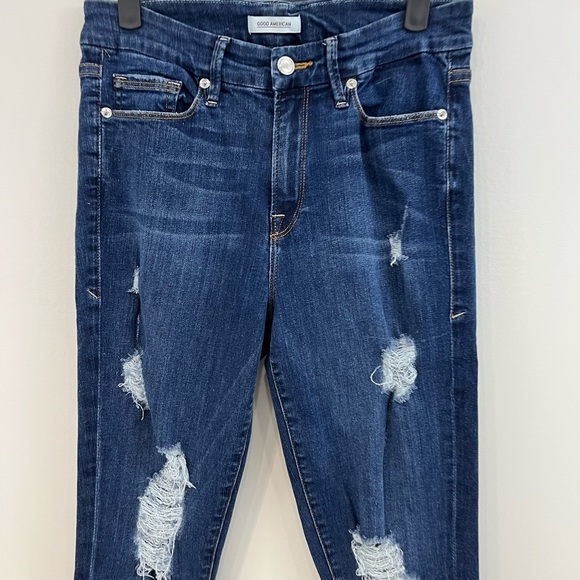 Good American Good Legs Jeans GAGLRE899 Blue 003 Size 4 stretchy! - Picture 3 of 11